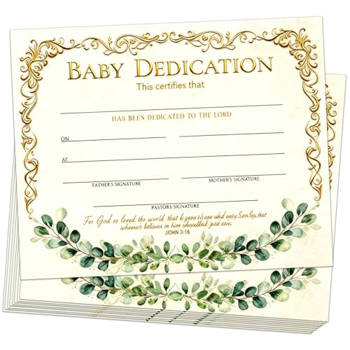 Certificats de baptême pour bébé et adulte pour ancrer vos souvenirs sacrés