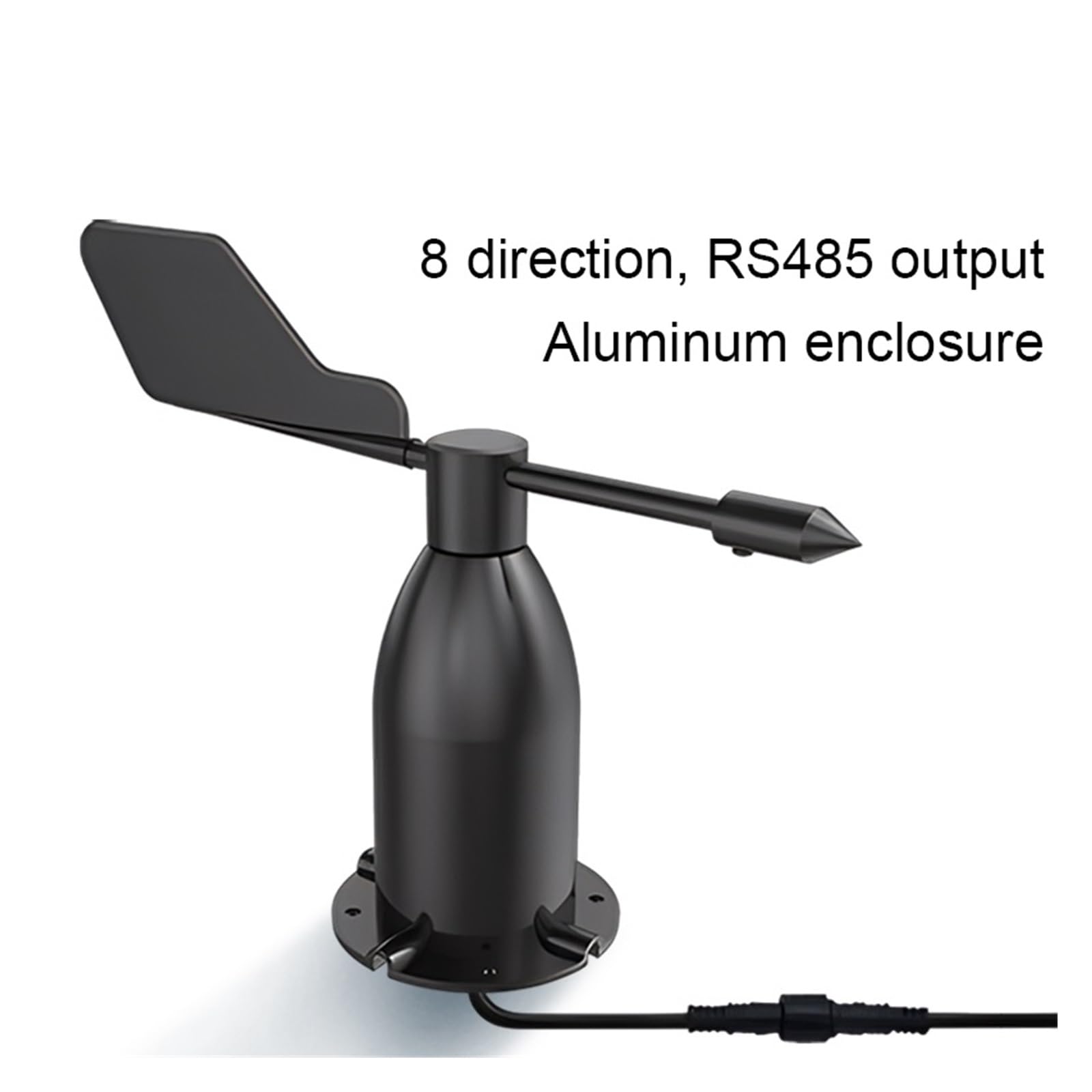 Mechanivis 8 Direction Aluminium Alloy Wind Direction Sensor 4-20MA 0-5V 0-10V RS485 Output Wind Direction Transmitter(CWT-SWD-A-8-S)