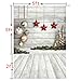 SJOLOON Christmas Backdrop Balls White Wood Floor Photography Backdrop Christmas Backdrops for Photography Photo Backdrops Studio Background 10383(5x7FT)