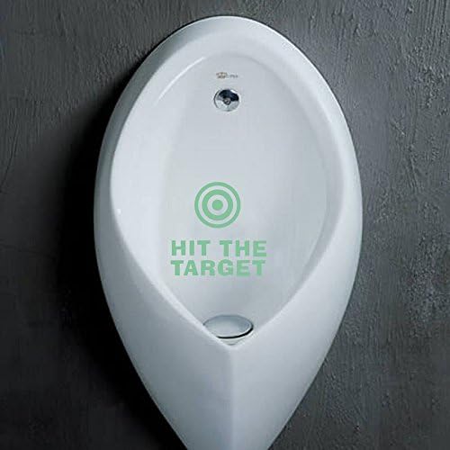 Funny Hit The Target Toilet Sticker Grow In Dark WC Wall Sticker Decal Toilet Seat Sticker (A)