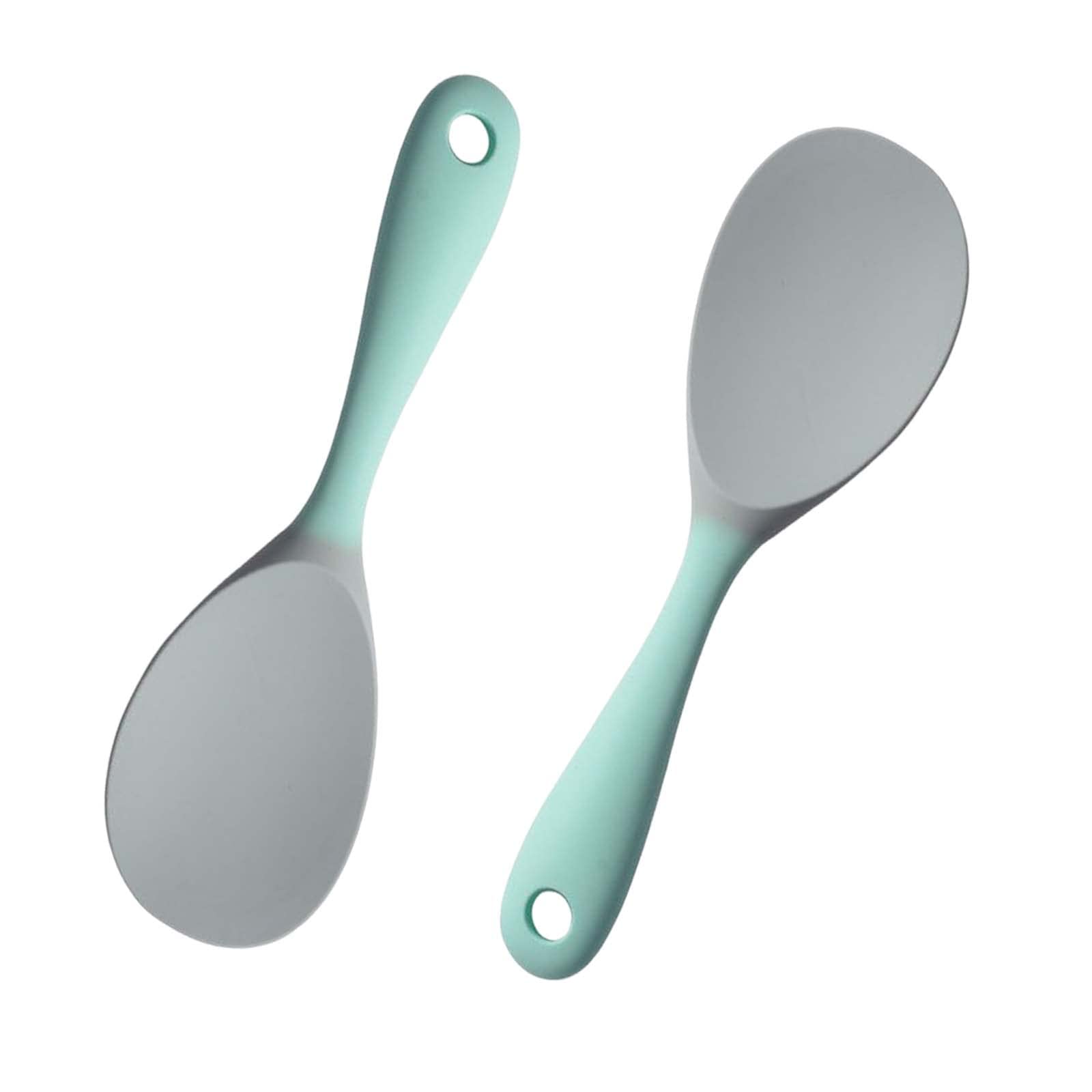 2 Pcs Cuillère À Riz Antiadhésive Spatule De Cuisine Accessoires