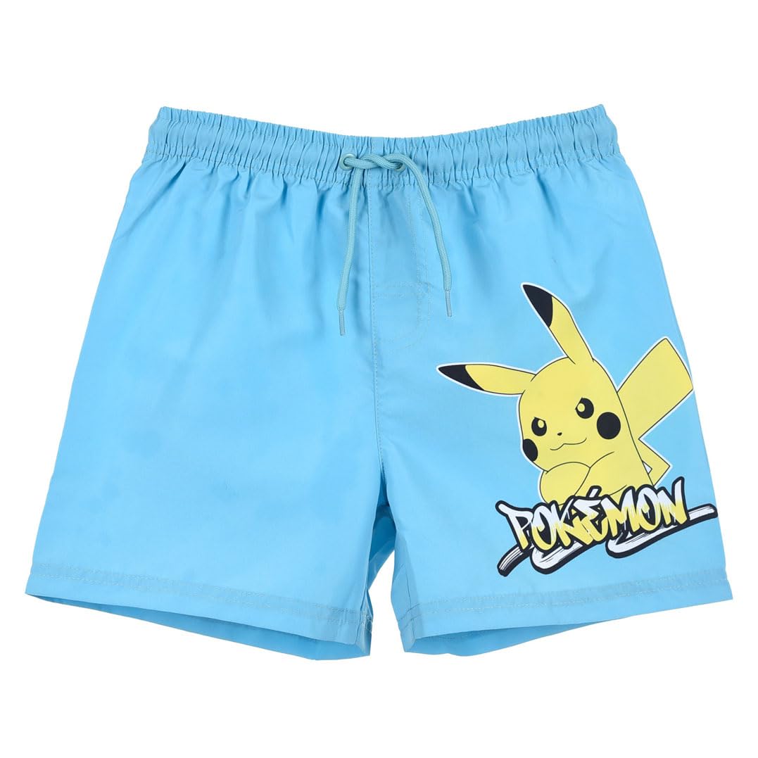 Pokémon Costume Mare Bambino Boxer Slip Parigamba Ufficiale Pantaloncino Surf o Costume Piscina Elastico 4-10 Anni Estate Mare - 5