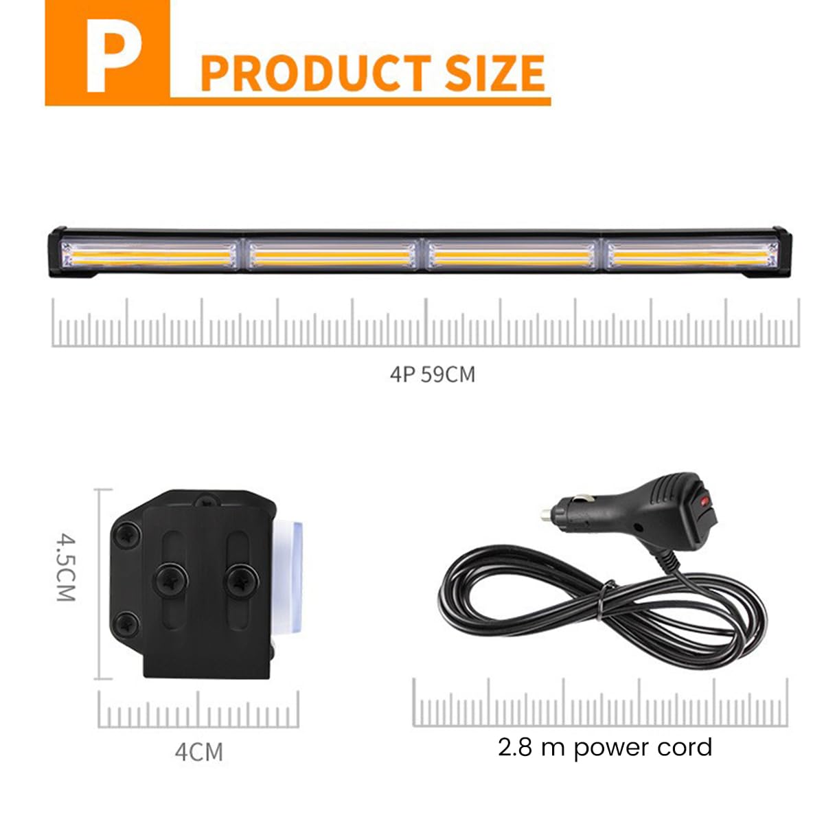 Luci Lampeggianti per Auto Luci di Segnalazione A LED Luci Lampeggianti Luci per Auto Luce Blu