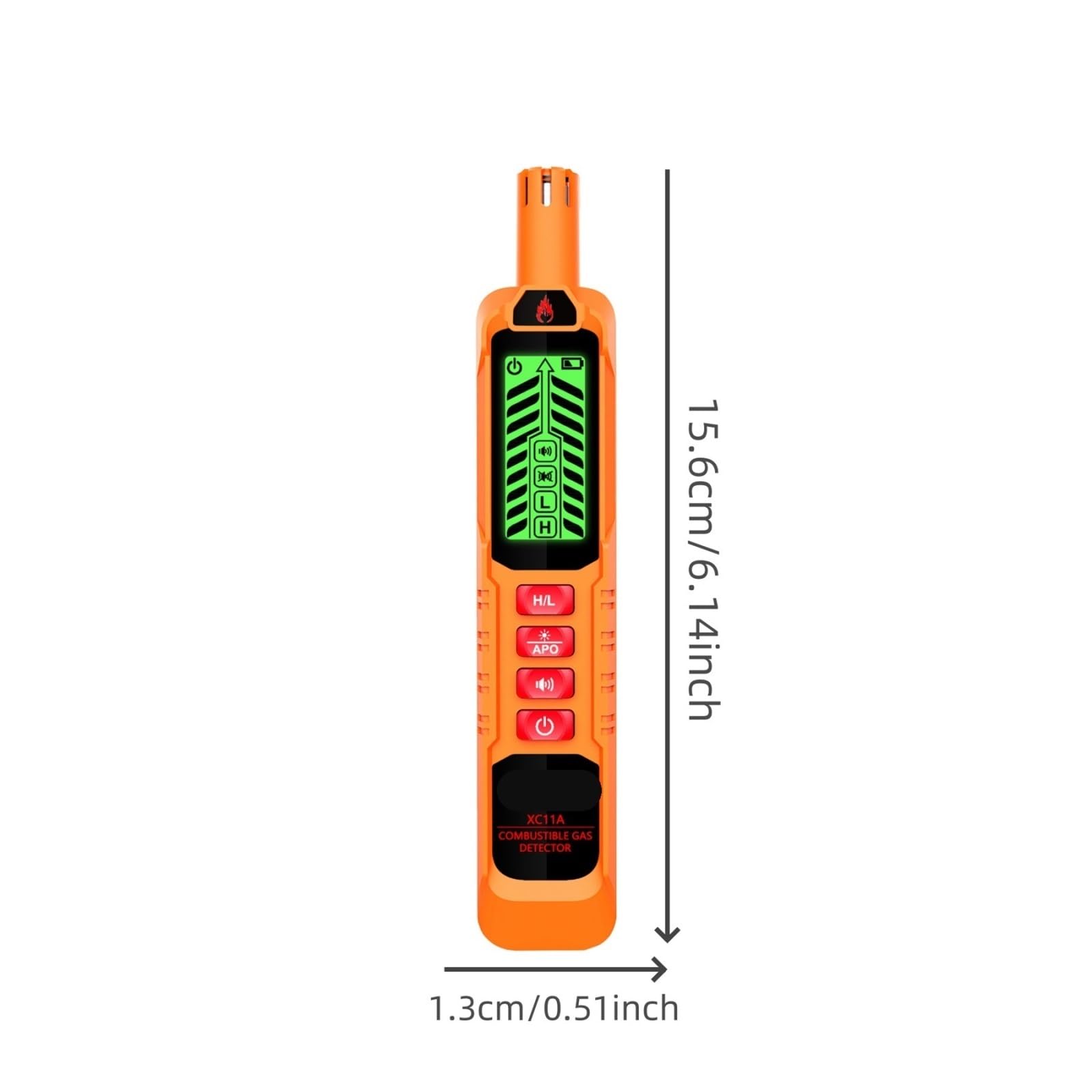 Rilevatore di gas, Rilevatore di perdite gas XC11A/B combustibile Mini portatile for la localizzazione del naturale(XC11A)