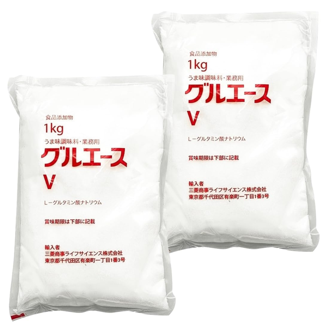 Amazon.co.jp: 【業務用】うま味調味料 グルエースV 1kg ×2袋 L