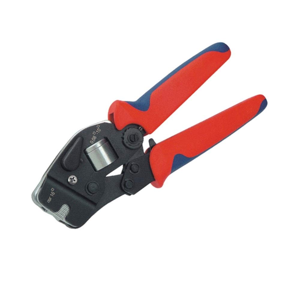 Pince à sertir à réglage Automatique for Embouts de sertissage à la Main, Embouts de câble de 0,25-10,0 + 16mm², 5AWG