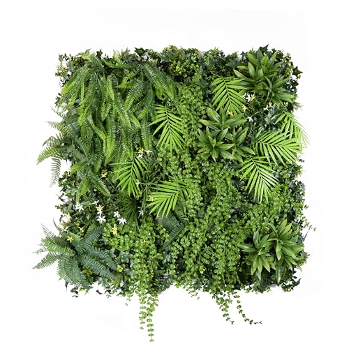 Cigarlemon Artificial Green Wall Panels 40x40 Inch, Realistic Faux Plant