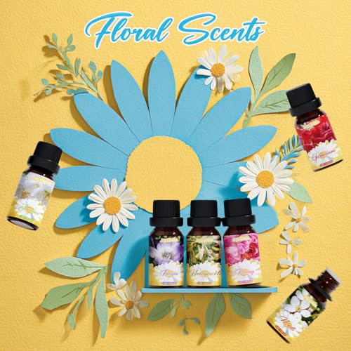 Image of SALKING Essential Oils Gift Set, 100% Pure Aromatherapy Oils Set, 6 x 10 ML