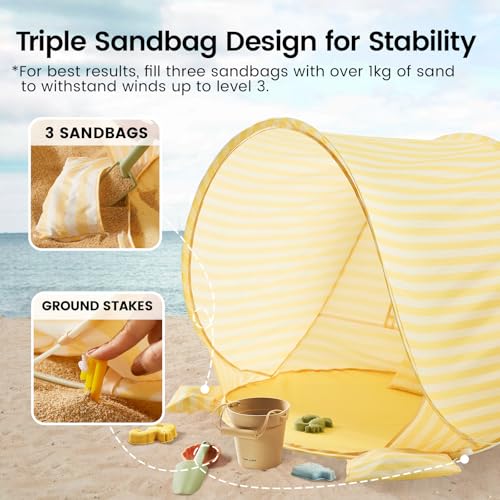 Tiny Land Upgraded Beach Tent