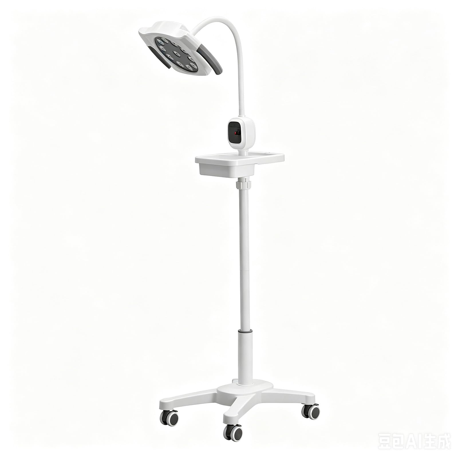 LED Lampa Do Badań Chirurgicznych, Mobilna Lampa Medyczna Z Elastycznym Ramieniem Typu Gęsia Szyja, Przyciemniana Lampa Stojąca 12W 24V Do Ginekologii, Stomatologii I Laryngologii