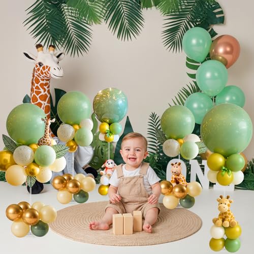 Image of OurWarm Acrylic Balloon Stands for Table Centerpieces, 10 Pack 31.5 Inch