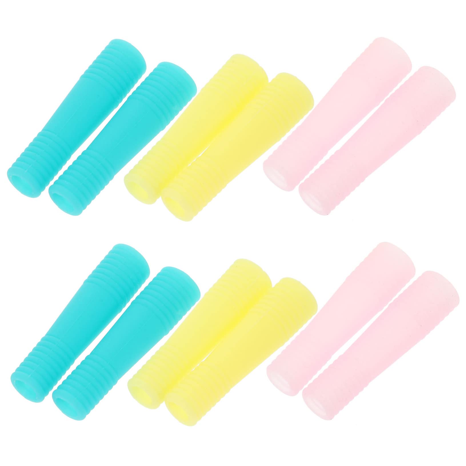 FRCOLOR Lot De 4 Ciseaux De Manucure En Silicone Manche Pince À Cuticules Des Pointes Pour Usage Domestique 12 Pièces X 4