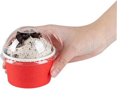 Miniatura 8 de Solo tapas tapas en forma de cúpula, 50 tapas de plástico transparente para tazas de Coppetta To Go de 3 onzas - Las tazas se venden por separado,