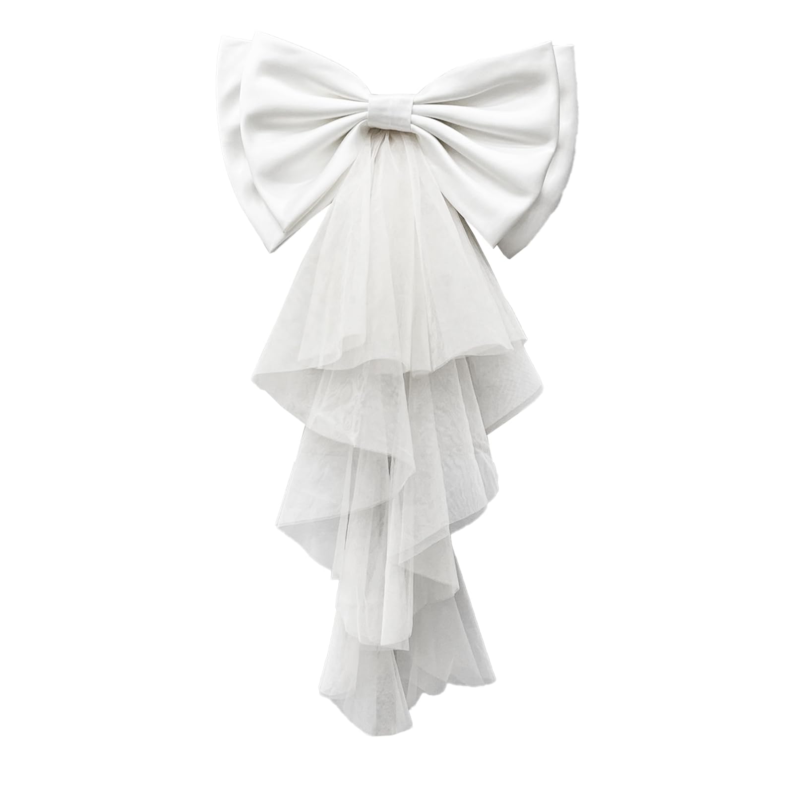 large satin bow for wedding dress Simple A-Line Satin Wedding Dress with Back Bow, Spaghetti Straps, Poc Viniodress