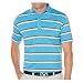 Callaway Men's Heather-Printed Striped Polo Short Sleeve
