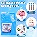 EagleStone Bubbles Solution Refill 2 Bottles 64 oz (Up to 5 Gallon) Concentrated, Giant Bubble Solution for Machines, Guns, Wands - Summer, Easter, Christmas Toys