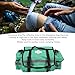 goodstumbler First Responder Emergency Kit, Large Capacity First Aid Bag with Adjustable Shoulder Strap, Reflective Strip, 600D Pu Oxford Cloth in Green