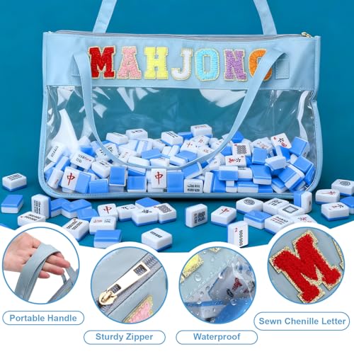 Bolsa Vacía para Mahjong Vodolo con Cierre y Caja para Fichas miniatura 5