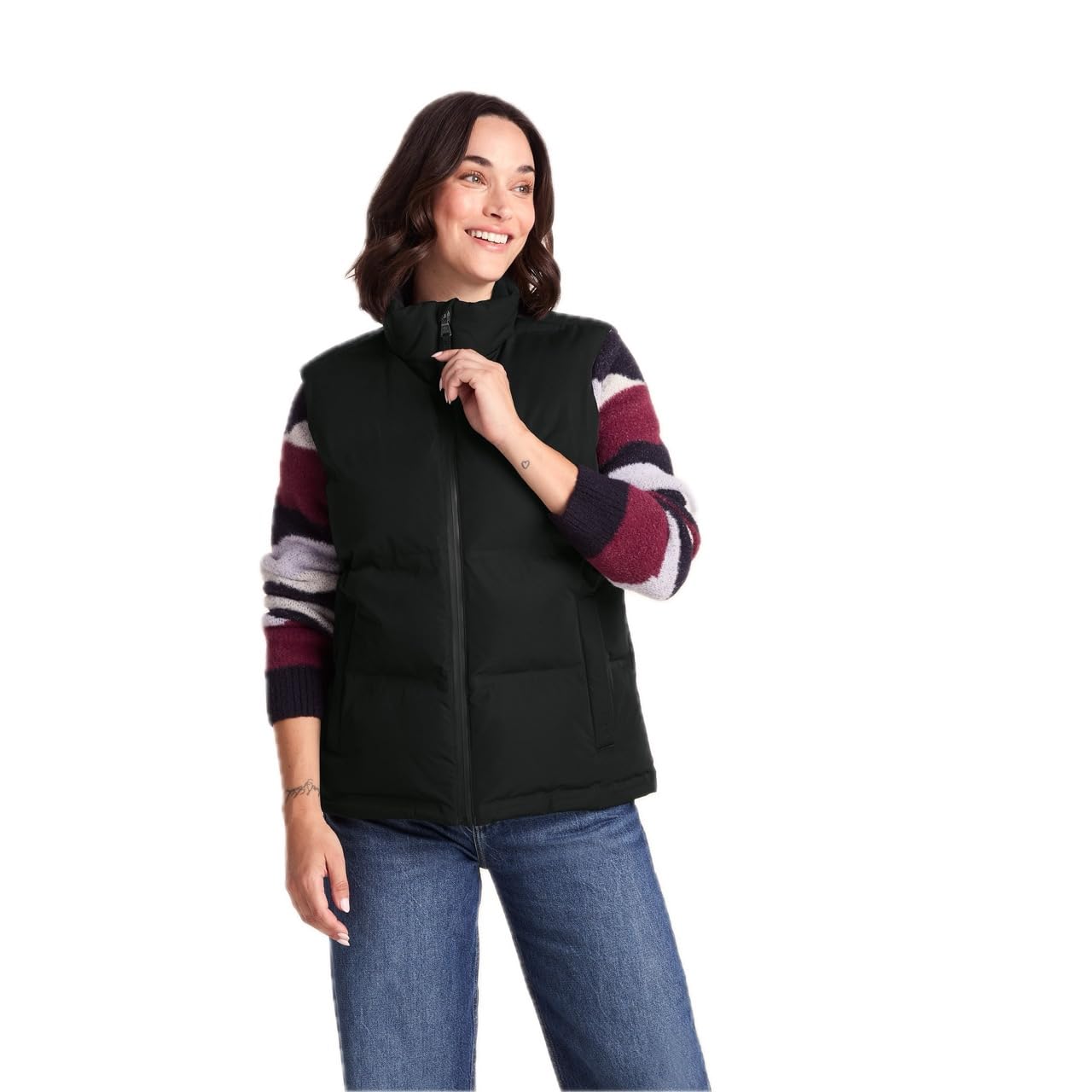 Tog24 Women's Black 'Elyna' Shower Resistant Insulated Gilet Jacket In | Size: 20