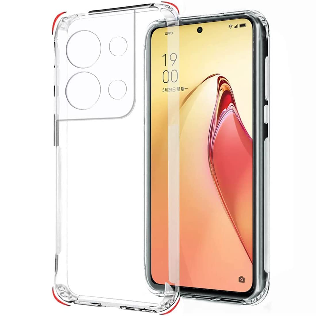 Amazon Brand- Solimo Basic Case for Oppo Reno8 5G (Silicone_Clear) (B0BRJTG86P) Amazon Price History, Amazon Price Tracker