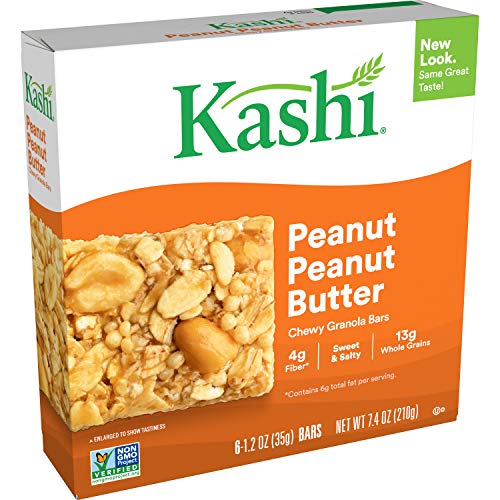 Kashi, Chewy Granola Bars Variety Pack, Chocolate Almond Sea Salt, Honey Almond Flax, Trail Mix, Peanut Peanut Butter (24 Count)