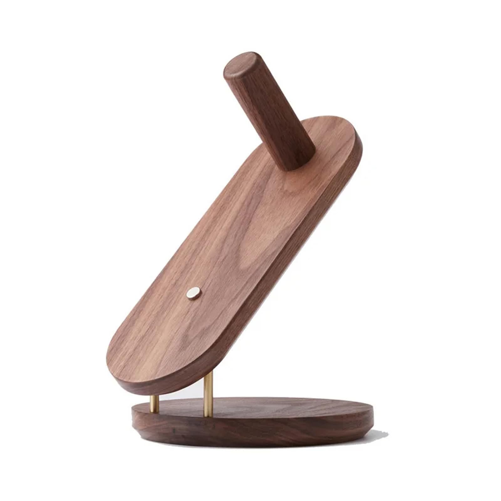 Soporte para secador de Pelo, difusor supersónico para secador de Pelo y boquillas, Organizador de Accesorios para secador de Pelo, Madera de Haya de Nogal