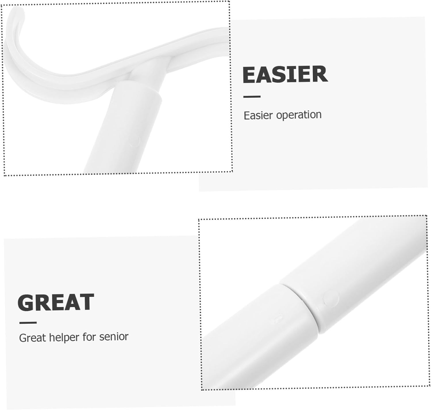 Shoe Accessory Sock Puller Handled Shoehorn for Women Multi-use Shoehorn Dressing Aid