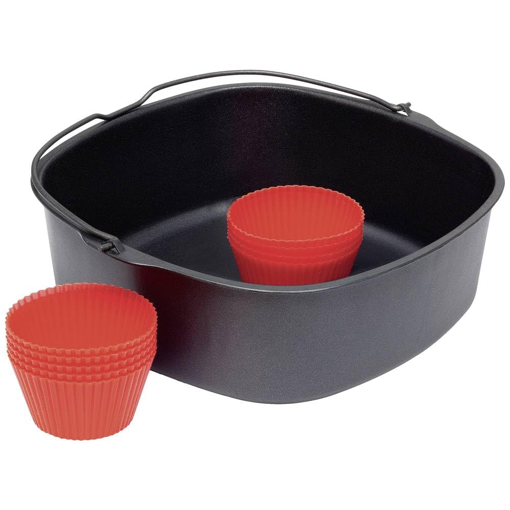 Philips Domestic Appliances HD9945/01 Airfryer, Silicone, Black, Red