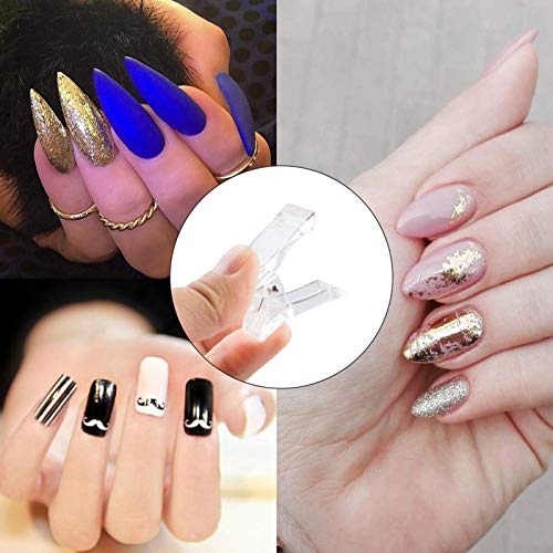 10 Stücke Nagelspitzen Clip für Nagel,Maniküre Clip,Poly building Clip, Transparente Nail Clips,Nail Art DIY Maniküre… – Bild 6