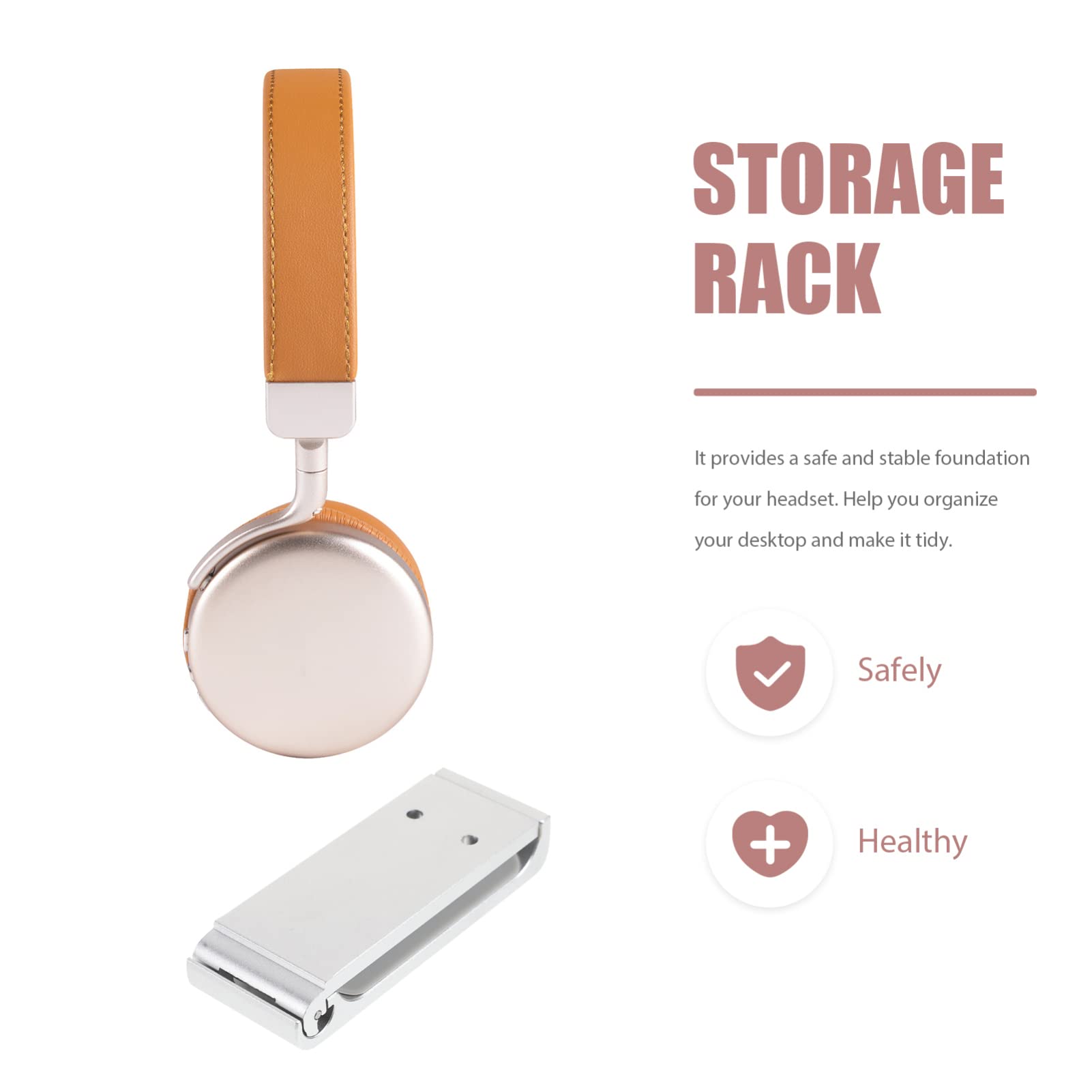 Soporte para Auriculares de Aleación de Aluminio Estante para Auriculares Gaming Soporte de Escritorio Resistente para Organización y Almacenamiento