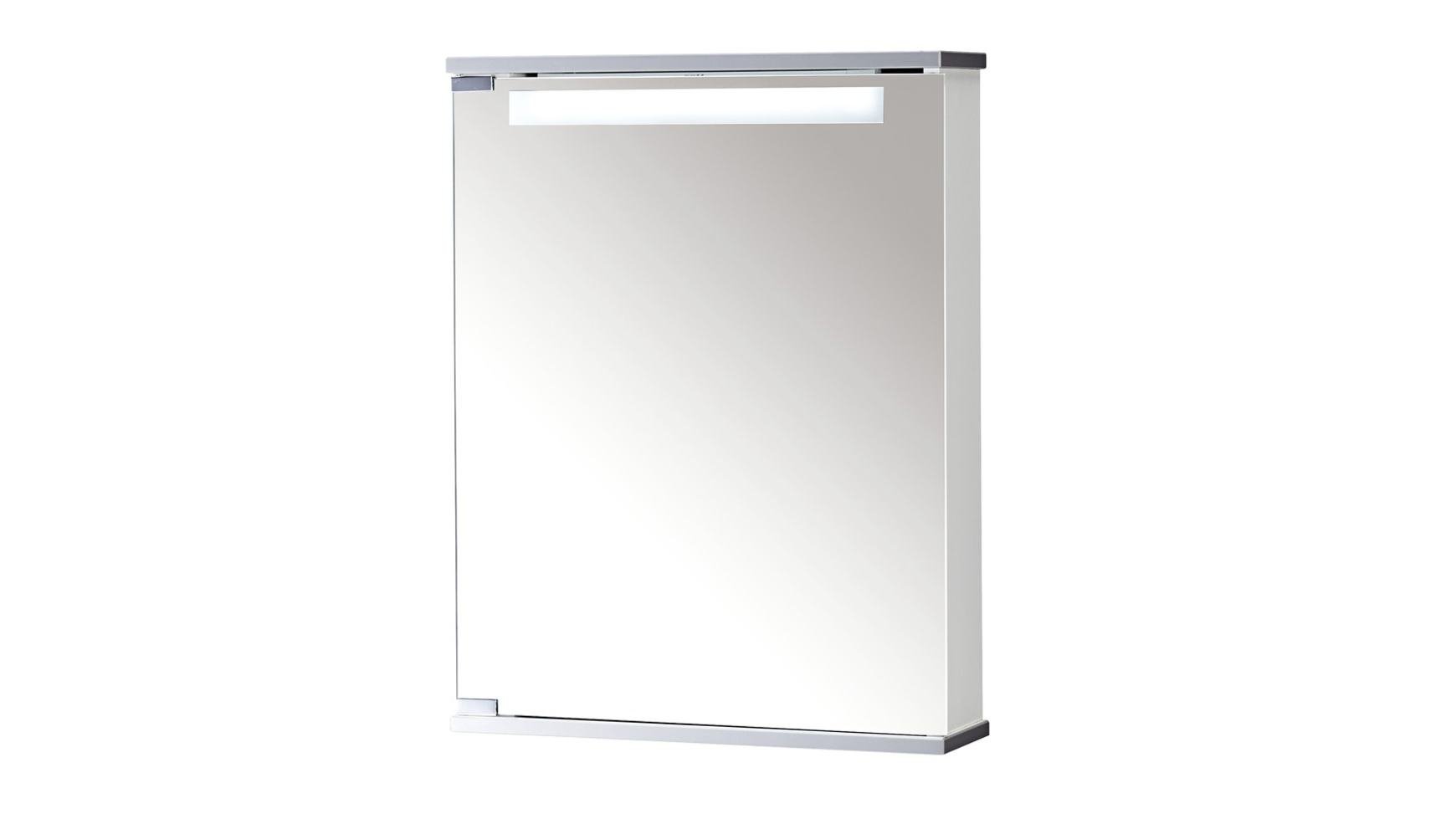 Jokey Spiegelschrank Cento mit LED Beleuchtung, Badezimmer Spiegelschrank 50 cm, inkl Steckdose, Lichtfarbe: neutralweiß
