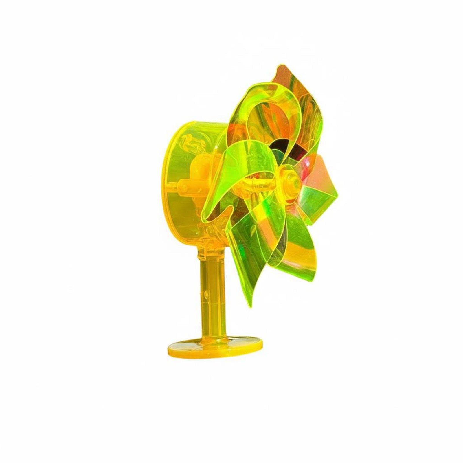 Wind-Operated LED Pinwheel No Battery Needed Wind-Powered Windmill Colorful Illuminated Handlebar Pinwheel for Car Owners, Outdoor Biking Yellow|Home & Garden| Yard Garden & Outdoor Livin-image-4