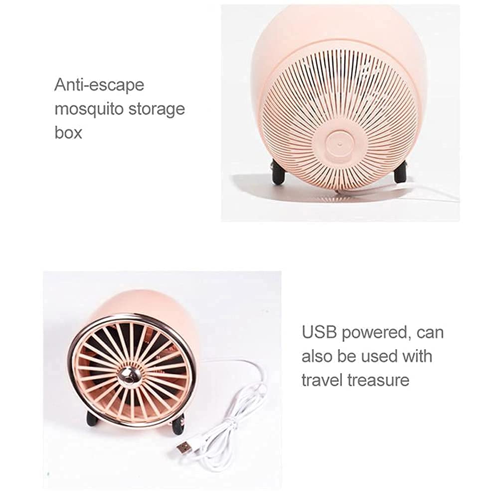 Lampada antizanzare a LED, luce notturna UV, USB Killer Bug, lampada repellente per lanterna con trappola per zanzare per campeggio, camera da letto, cucina, ufficio (rosa)