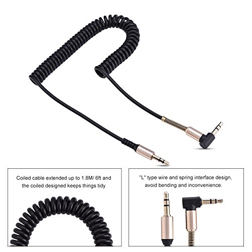 Cable auxiliar Richer-R 3.5mm macho a macho retráctil miniatura 5