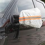MARKSIGN Waterproof Rear Mirror Covers, Set of Two, Universal Fit for All Vehicles, Protects from Snow, Ice, Frost and Bird Droppings