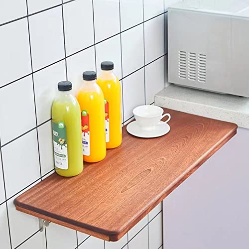 Bureau mural rabattable en bois pour comptoir de cuisine et repas - 2