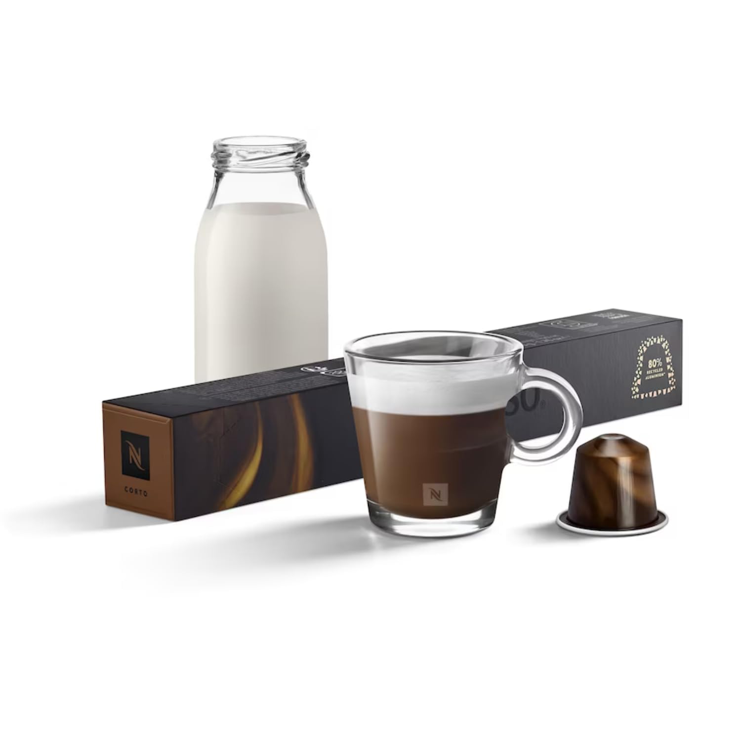 Nespressos Barista Corto Coffee Capsules, Spicy & roasted 10 Pods, 53g (Imported Switzerland) (B0DCBDBD28) Amazon Price History, Amazon Price Tracker
