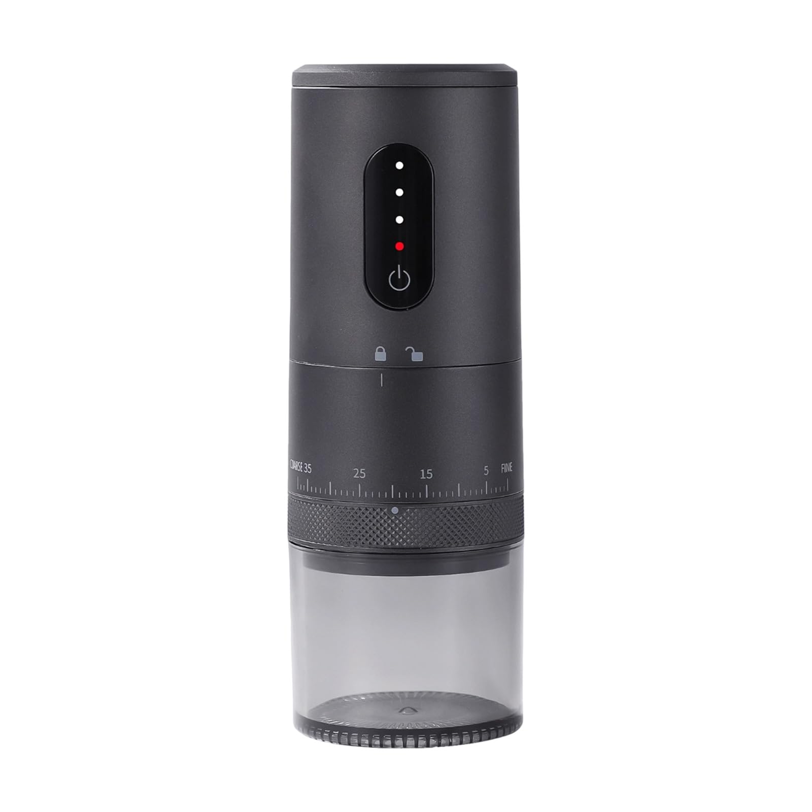 Macinacaffè Elettrico con Texture ABS per Espresso, Black