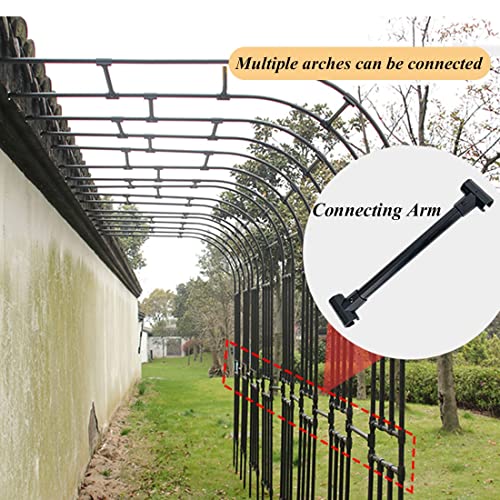 Generisch Metallener Gartenbogen als Rankhilfe für Kletterpflanzen, wetterfeste Rosenstütze für Hochzeiten, perfekte Außendekoration, langlebiger Blumenbogen für Gartenwege