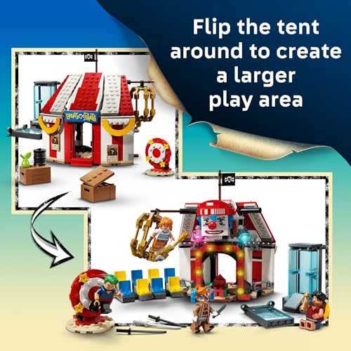 LEGO ONE PIECE Buggy the Clown’s Circus Tent Building Blocks - Creative Building Toy for Boys & Girls, 8+ - 4 Toy Figures & Playset for Pretend Play - Gift Idea for Birthdays & Anime Fans - 75637 - image 3