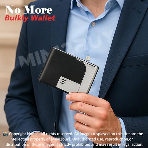 Image of Luxurious Unisex Pocket Card Holder Design 15-20 Business Card and 5-8 Card Debit Credit Ultrathin Stainless Steel 9.5 X 6.5 x 1.2 cm Size RFID Blocking Corporate Gift for Employee (Black-PTI)