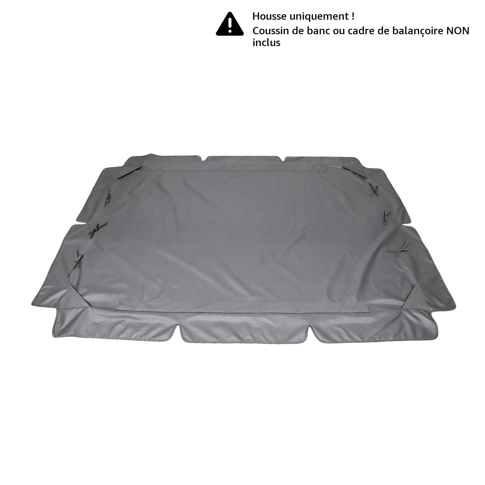Toit de Rechange pour Balancelle de Jardin, Housse de Rechange, Toit de balançoire, Canopée pour Balancelle Remplacement de l'Auvent de Balançoire Extérieure pour Balançoire de Jardin 3 Places (S)