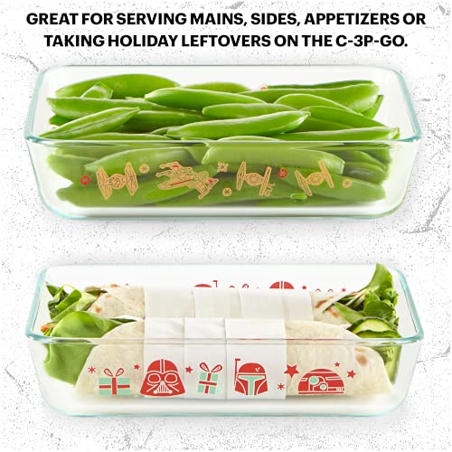 Amazon｜Pyrex スターウォーズ ホリデーテーマ 丈夫なガラス製