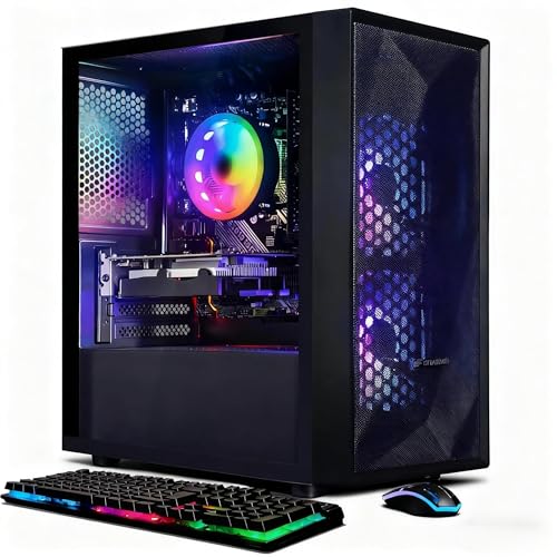STGAubron Gaming PC Desktop Computer, Intel Core i5 up to 3.7GHz, GeForce RTX 2060 6G, 16G RAM, 512G...