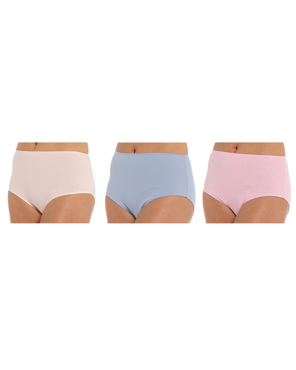 Undercover Ladies 3 Pack Full Briefs BR776 Pastel Mix 16-18