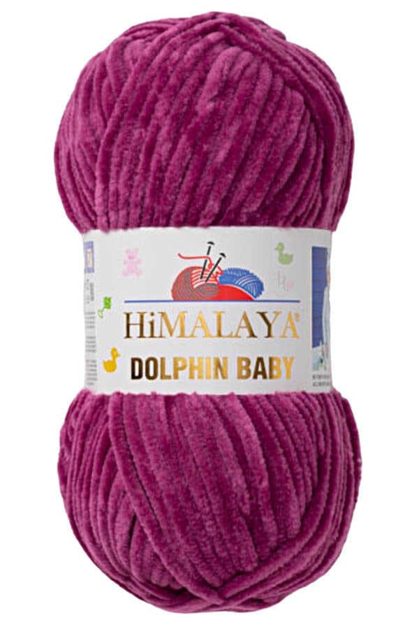2 Ball/Skein Himalaya Dolphin Baby Yarn Each Skein 100 g 120 m Super Bulky Polyester Blanket Yarn Velvet Yarn Amigurumi Yarn (80338 Light Berry)