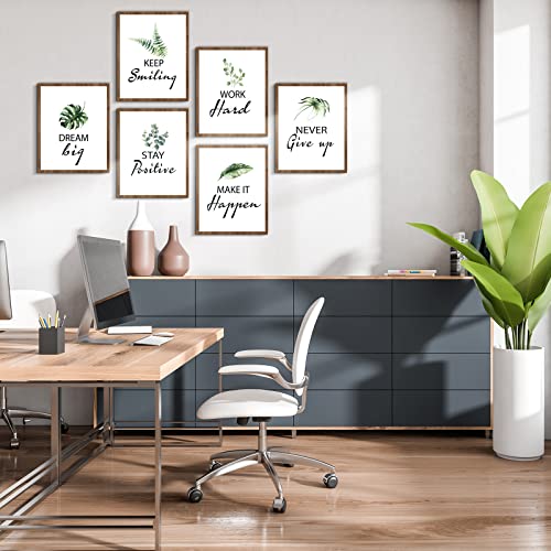 Kathfly Framed Canvas Inspirational Wall Art Decor For Office Motivational Wall Art Aesthetic Inspirational Wall Art Posters Natural Positive Print For Living Room Bedroom Office Set Of 6, 8 X 10 Inch #TOP2