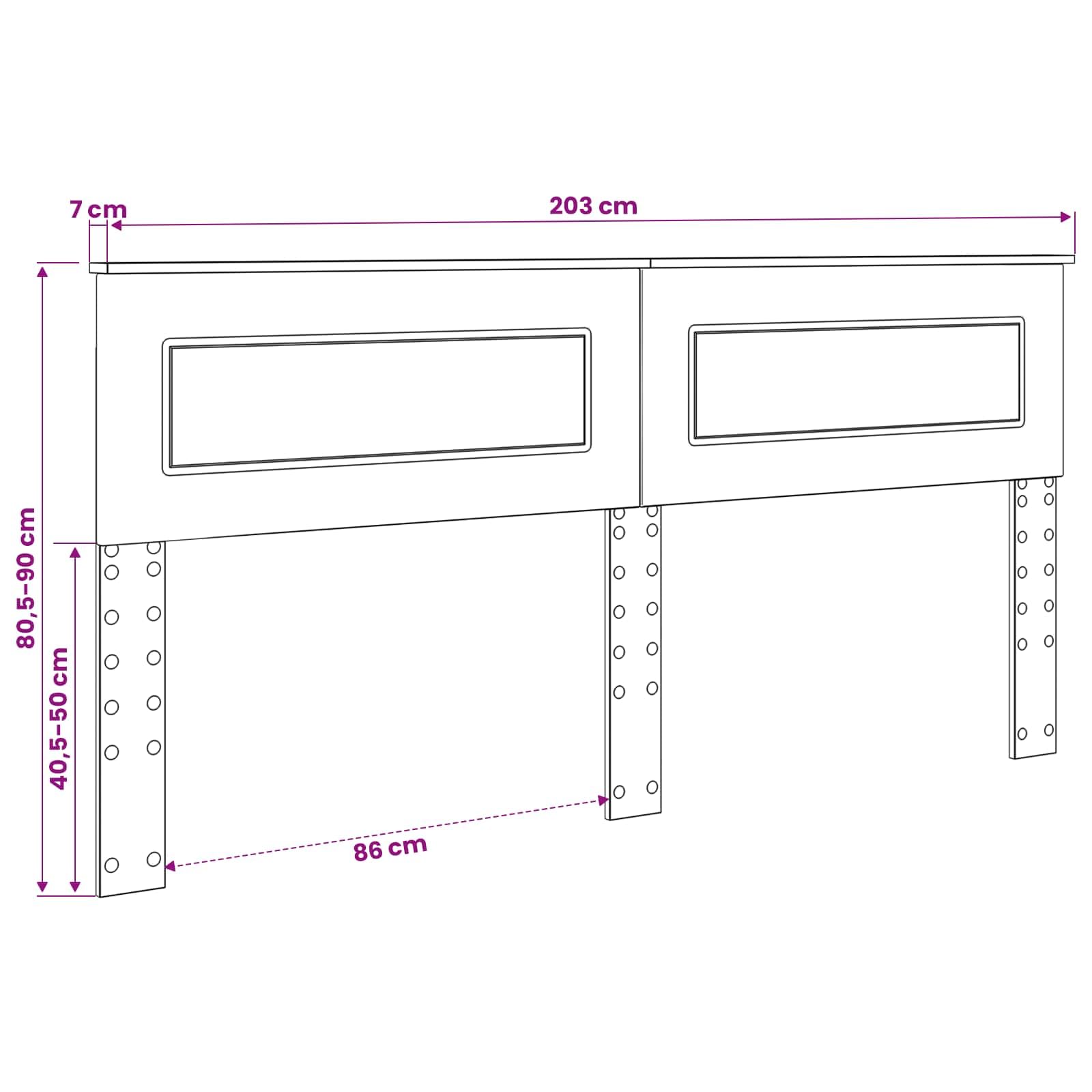 Cabecero de cama de madera blanco brillante de 203 x 90 cm, moderno cabecero de cama para dormitorio, fácil de limpiar, duradero, fácil montaje, elegante acabado en la pared para camas y