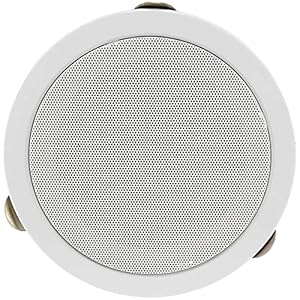 ChiliTec Einbaulautsprecher Deckenlautsprecher 80W flach Einbau Decke Wand Rund 179mm Lautsprecher für Büro Küche Wohnzimmer Heimkino Weiß