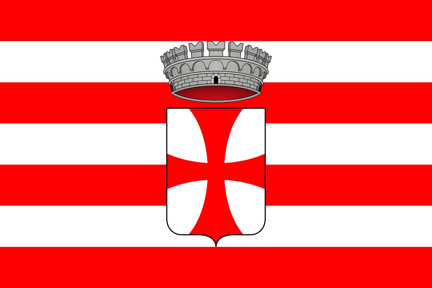 Drapeau Cavalese Italie grand format pour intérieur et extérieur